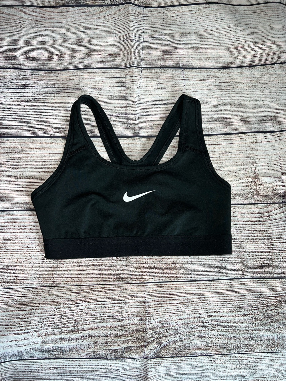 Nike dri fit Racerback Sports Bra - black